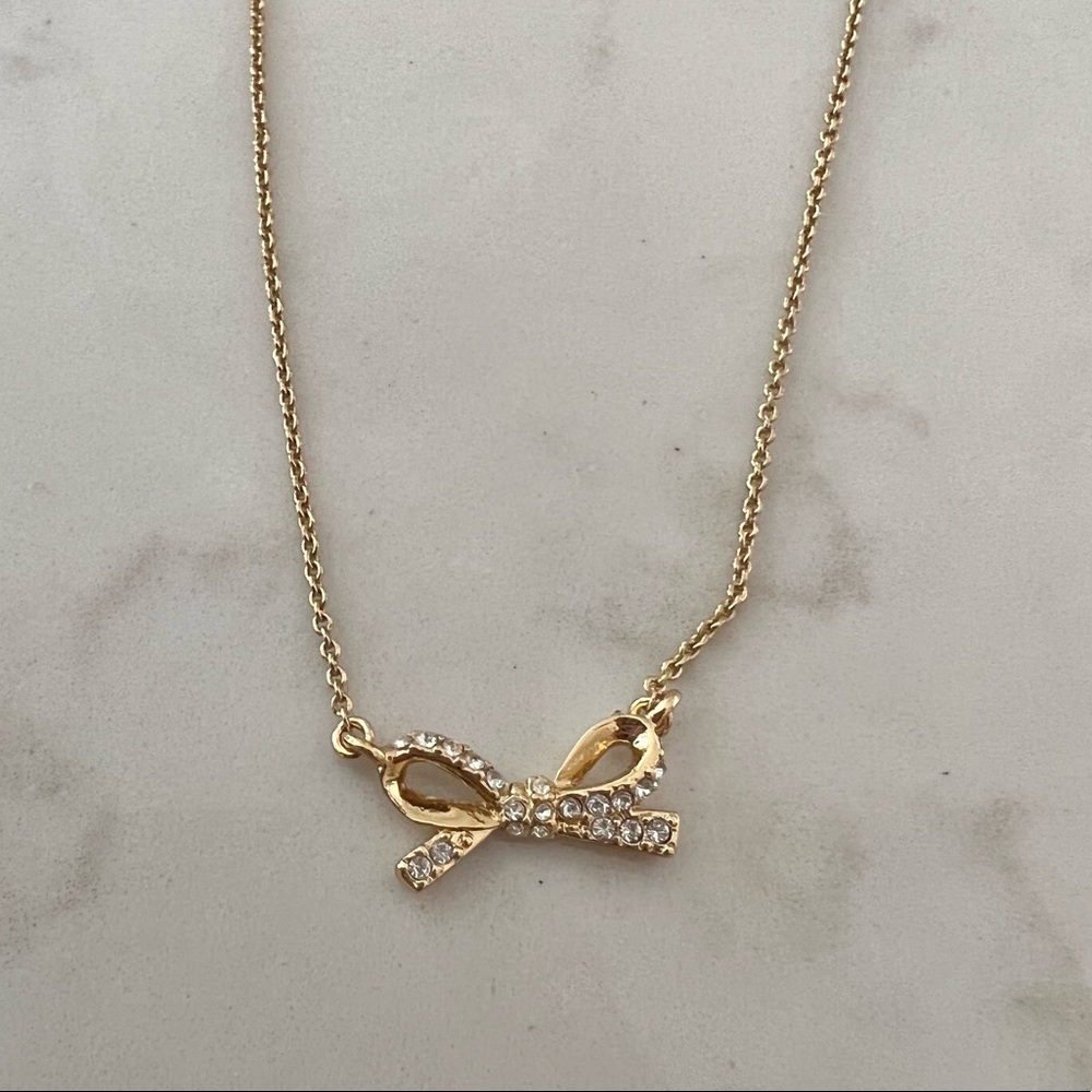 Kate Spade Diamond Bow Necklace